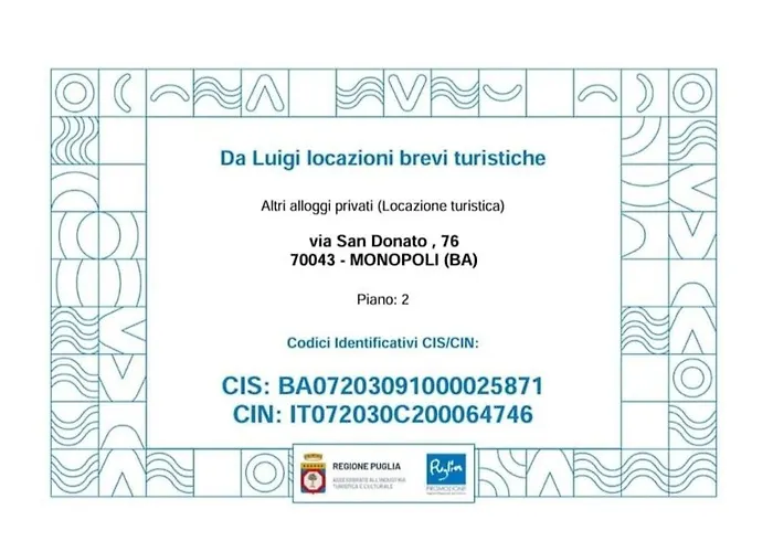 Da Luigi Locazioni Brevi Turistiche 3*